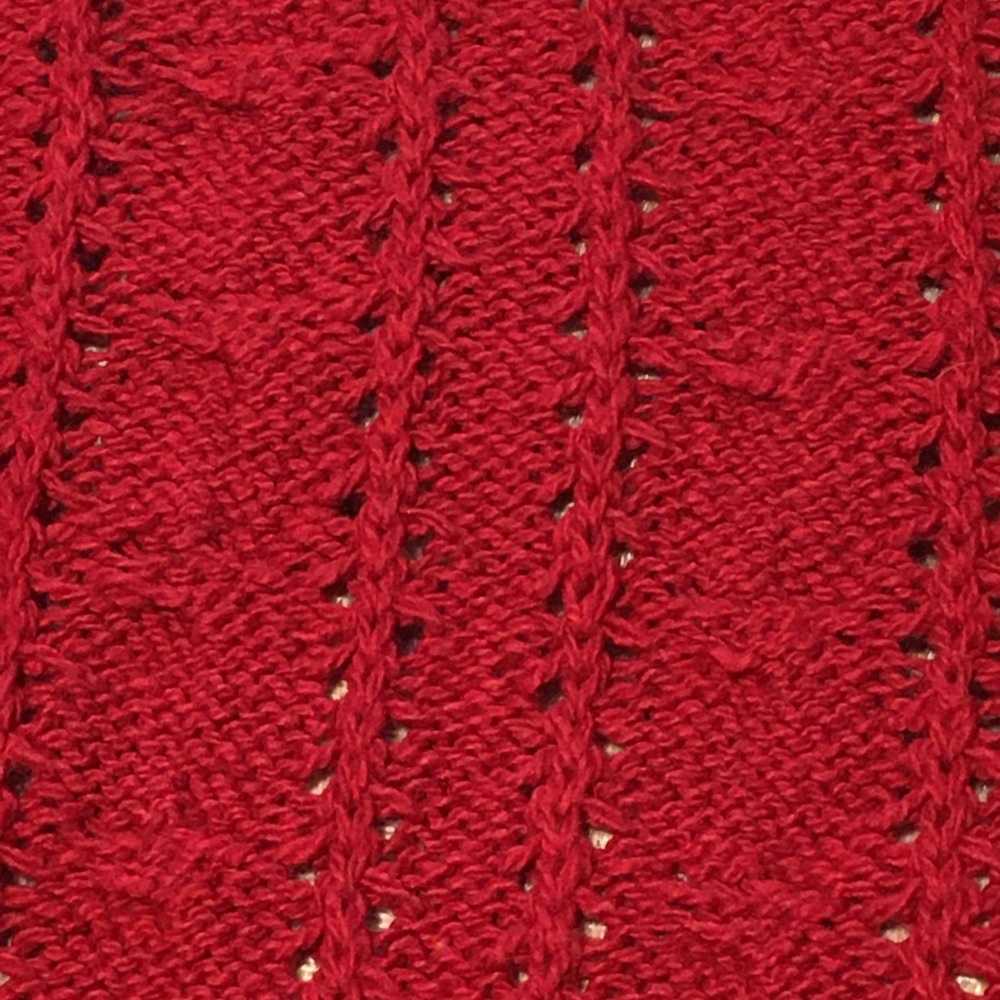 Vintage Cranberry Cat Snowflake Cardigan cotton - Picture 13 of 16